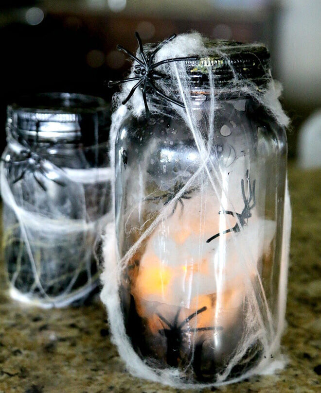 halloween decorations creepy mason jars