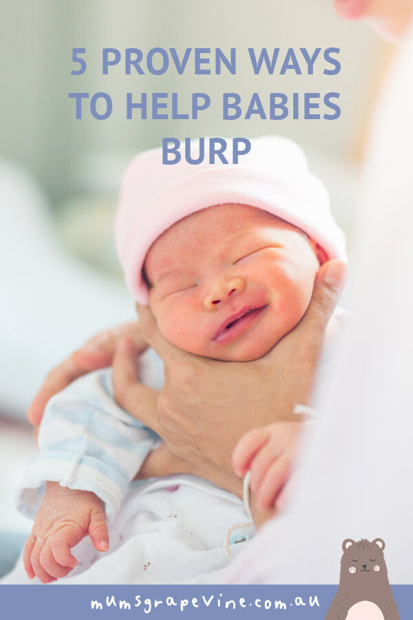 5 techniques to help babies burp