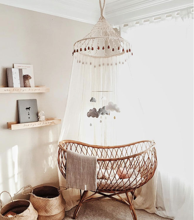 Boho nursery theme