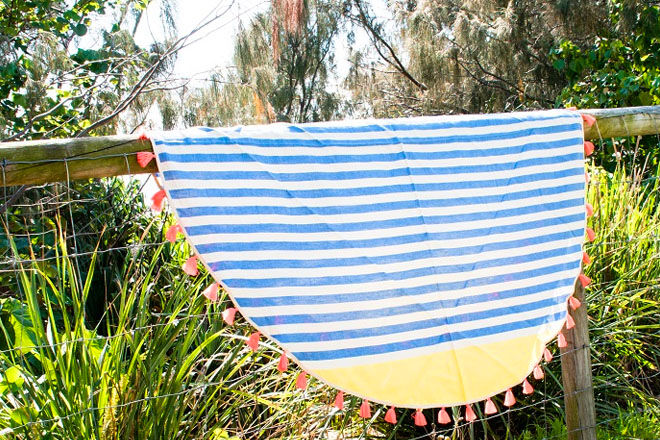 fringed family beach towels from I Love Linen