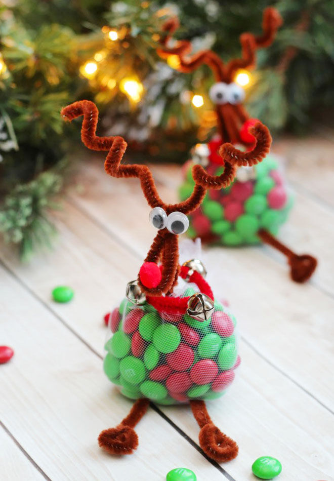 Reindeer Christmas treat bags for kids