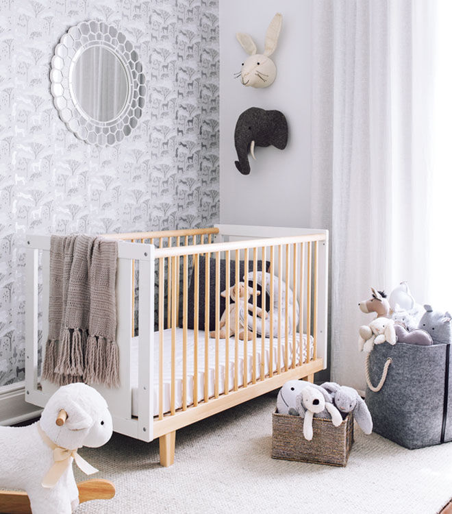 Babies cot is high on the list of what to buy before the third trimester