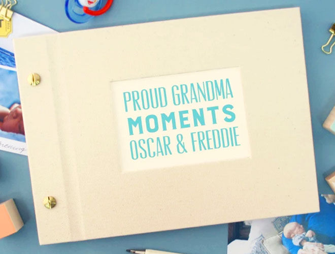 Personalised photo album for grandparents