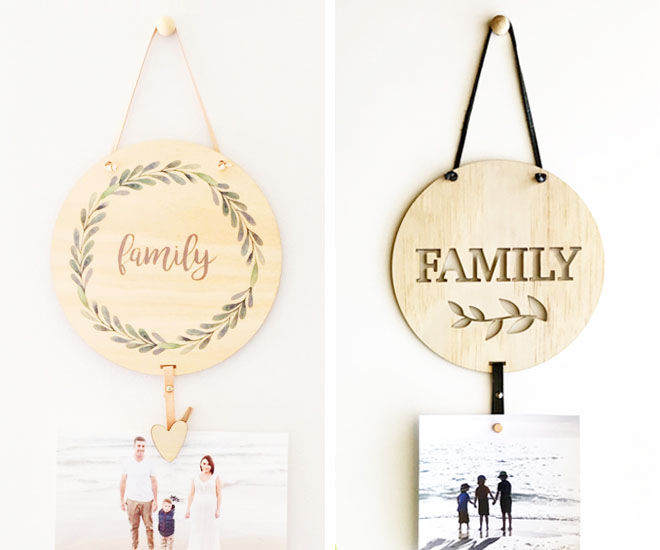 Memory drops, photo wall hangings