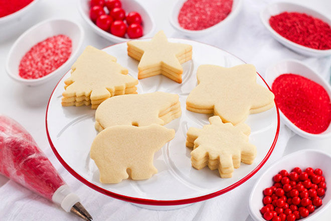 Simple Christmas shortbread