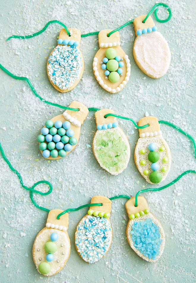 Christmas light Christmas cookies