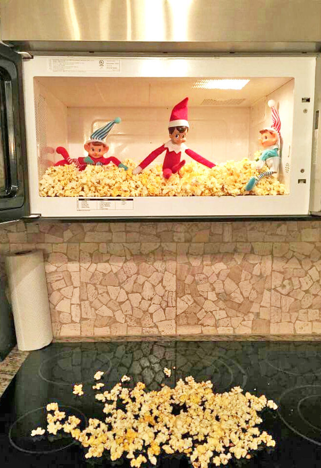 Elf on the Shelf popcorn