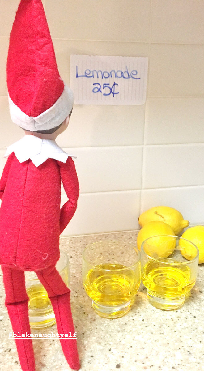 Elf on the shelf lemonade