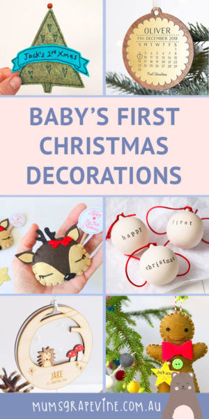 Baby’s first Christmas tree decorations | Mum's Grapevine