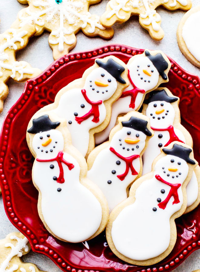 Snowmen Christmas cookies