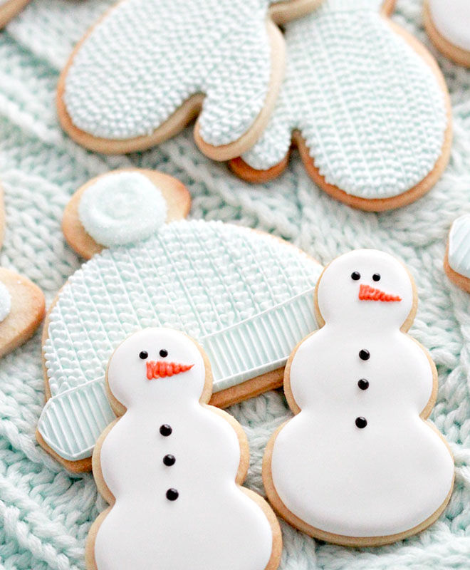 Cut-out Christmas cookies