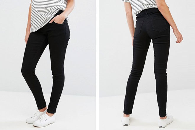ASOS maternity jean, under the bump fit