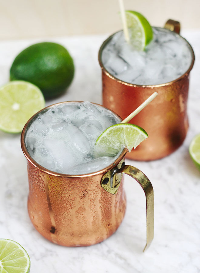 Moscow mule mocktail for New Years