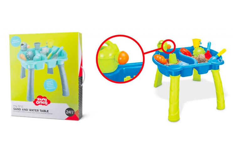 Sand and Water Table choking hazard