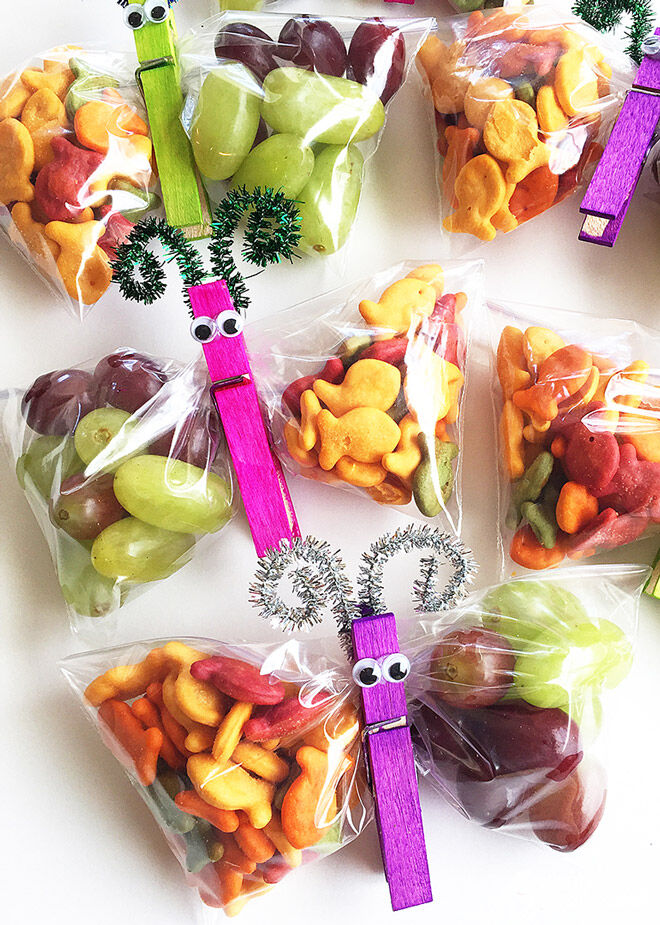 Butterfly Snacks for lunchbox