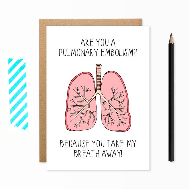 Take My Breath Away Valentine's Day Card by Lochness Studio