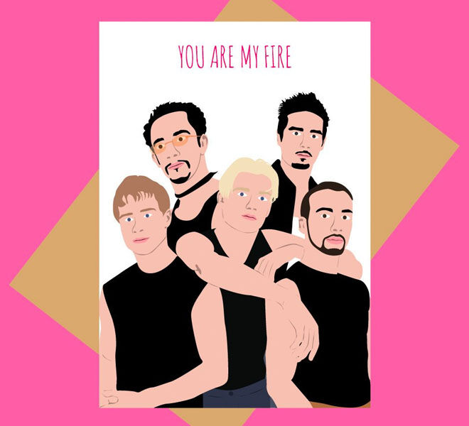 Backstreet Boys Valentine's Day Cards by Meet Me In Shermer