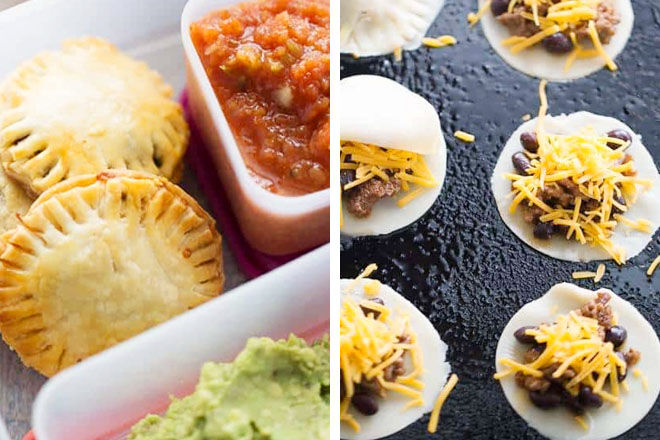 Lunch box taco hand pies