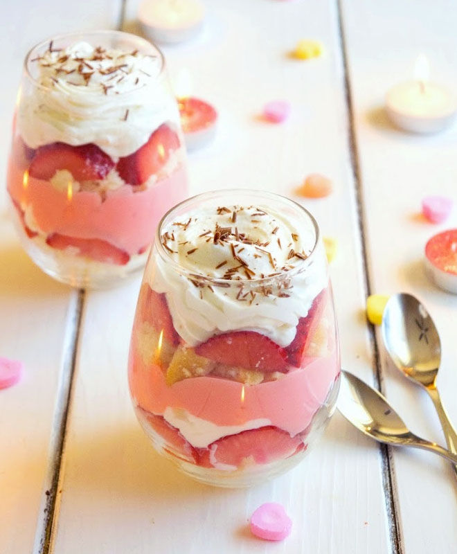 Valentine's trifle for two
