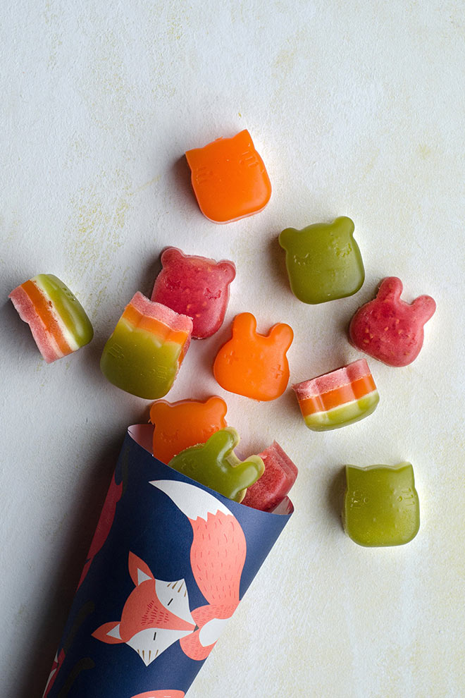 Rainbow gummies We Might Be Tiny lunch snack idea