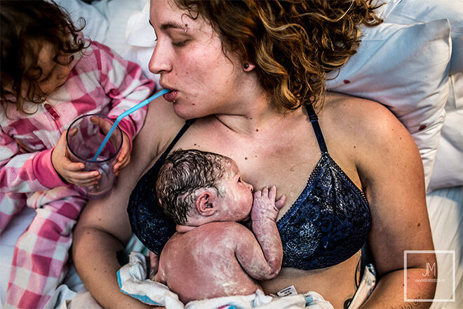 After birth photo