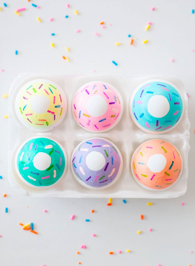 Donut Easter egg decorating idea