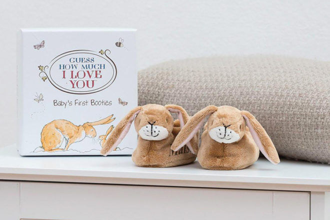 Guess How Much I Love You Baby's First Booties gift set
