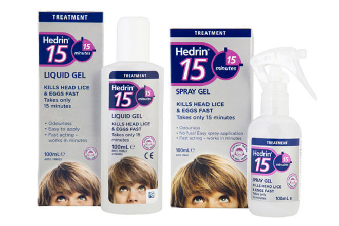 Hedrin 15 head lice treatment