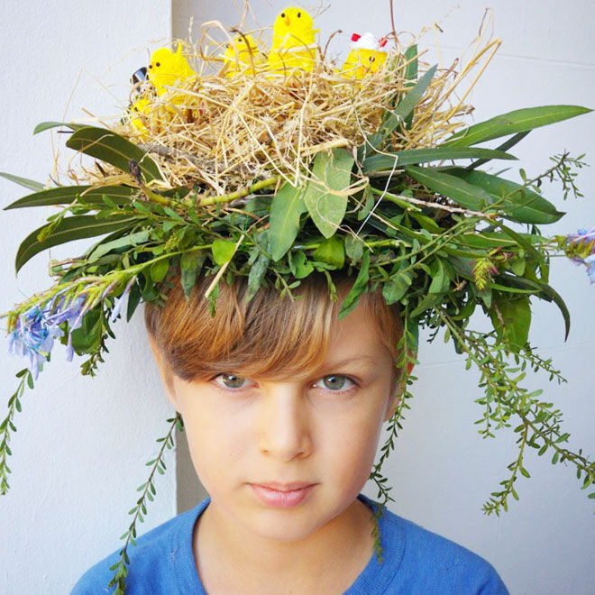 Nature Easter Bonnet Idea