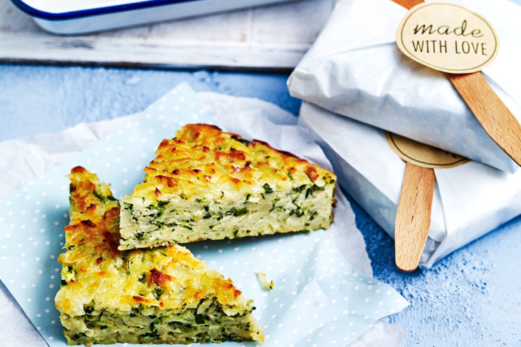 Recipe Twisted Zucchini Lunch Box Slice