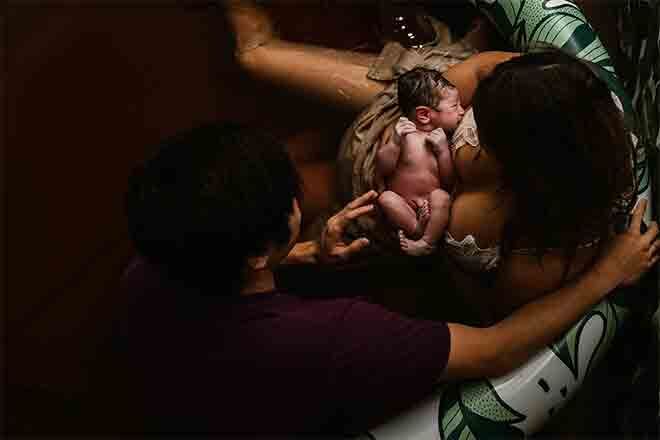 Water birth photos