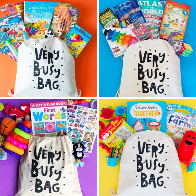 Very Busy Bag, busy bags with age-appropriate activities