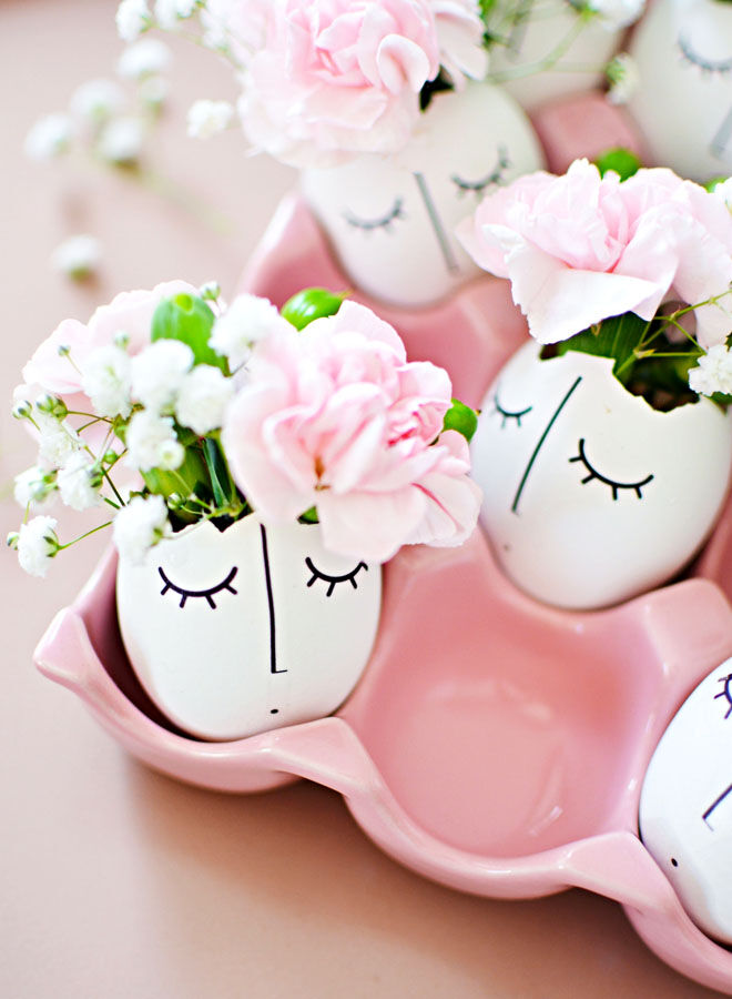 Whimsy Easter egg decorating idea