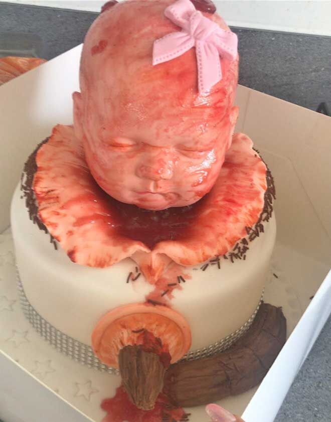 Baby shower cake horror