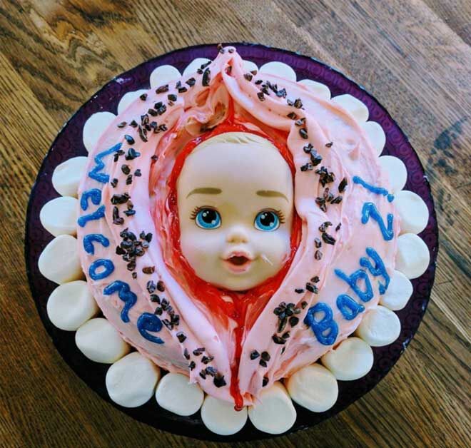 Baby Shower Twins Cake - Confessions of a Confectionista