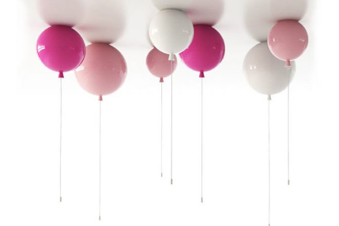 Pink balloon pendant lights