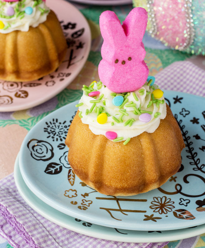 Easter Bunny Bundt Cakes