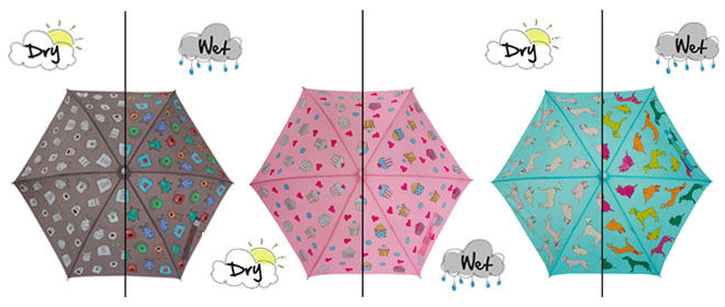 Holly & Beau colour changing umbrellas