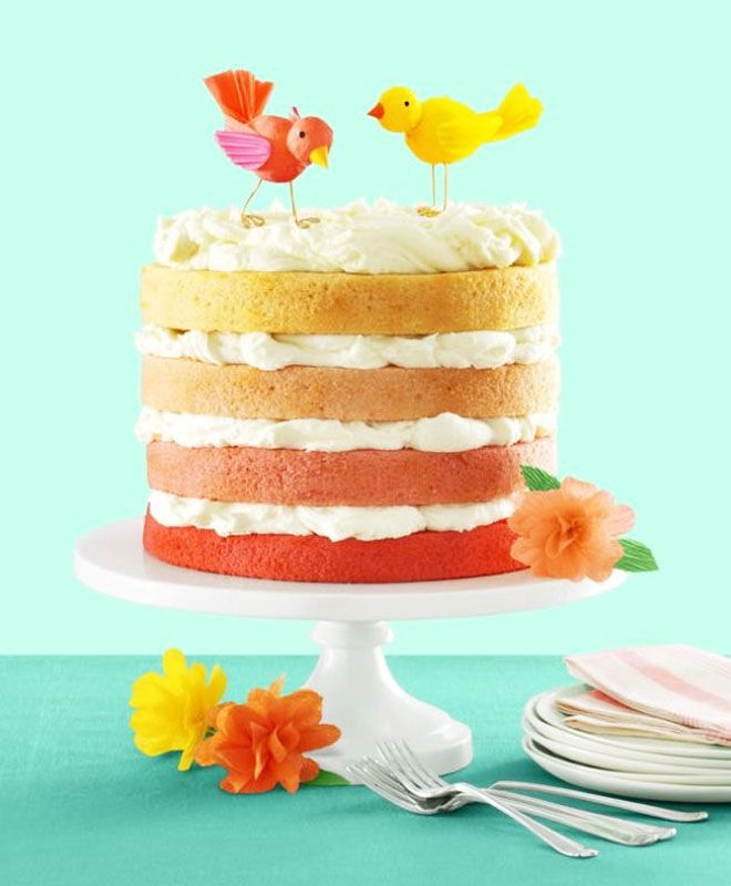 Ombre Easter Cake