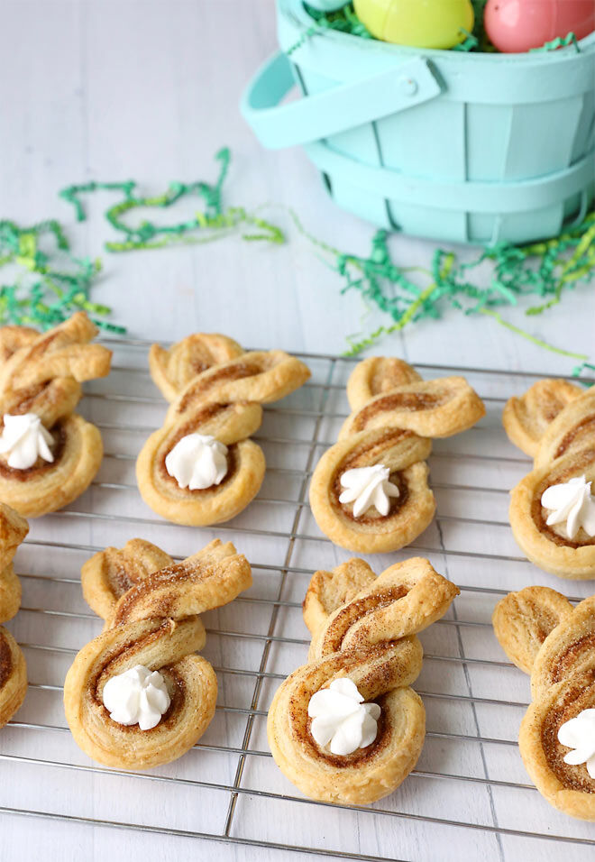 Cinnamon sugar Easter bunny twists