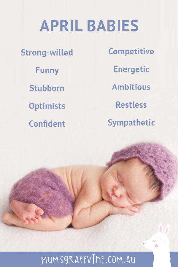 Traits of babies born in April
