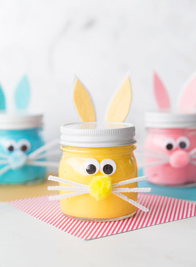 DIY Easter bunny slime