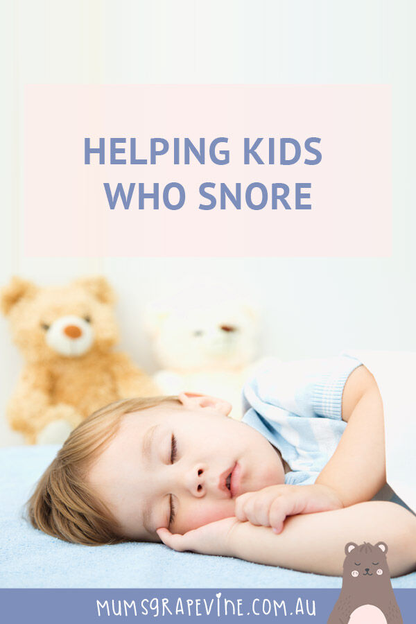 Helping kids who snore