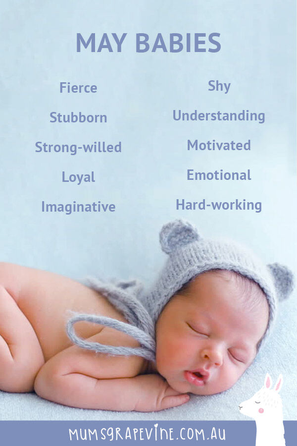 Characteristics of babies born in May