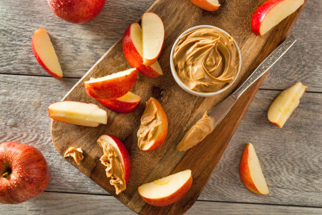 Apple Slices with Peanut Butter