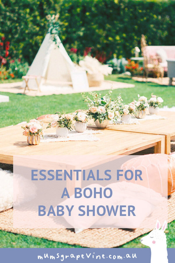 Essentials for a boho baby shower | Mum's Grapevine