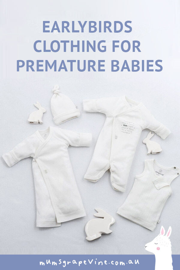 Earlybird clothing for premature babies