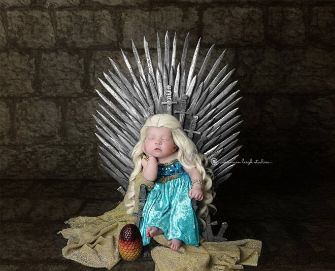 Game of Throne newborn baby shoot