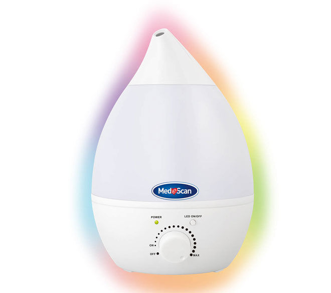 MedeScan Rainbow Mist Cool Mist Ultrasonic Humidifier