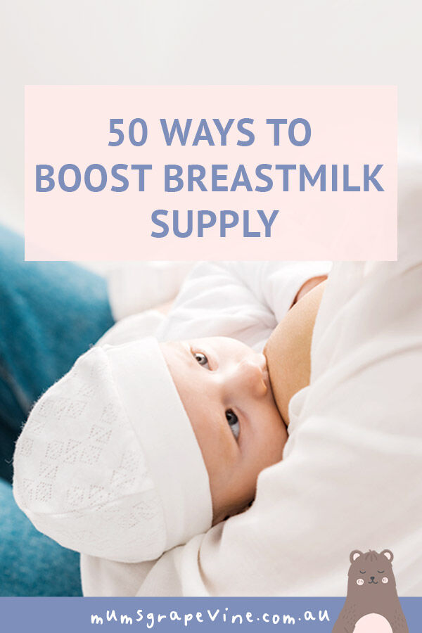 50 ways to help boost milk supply